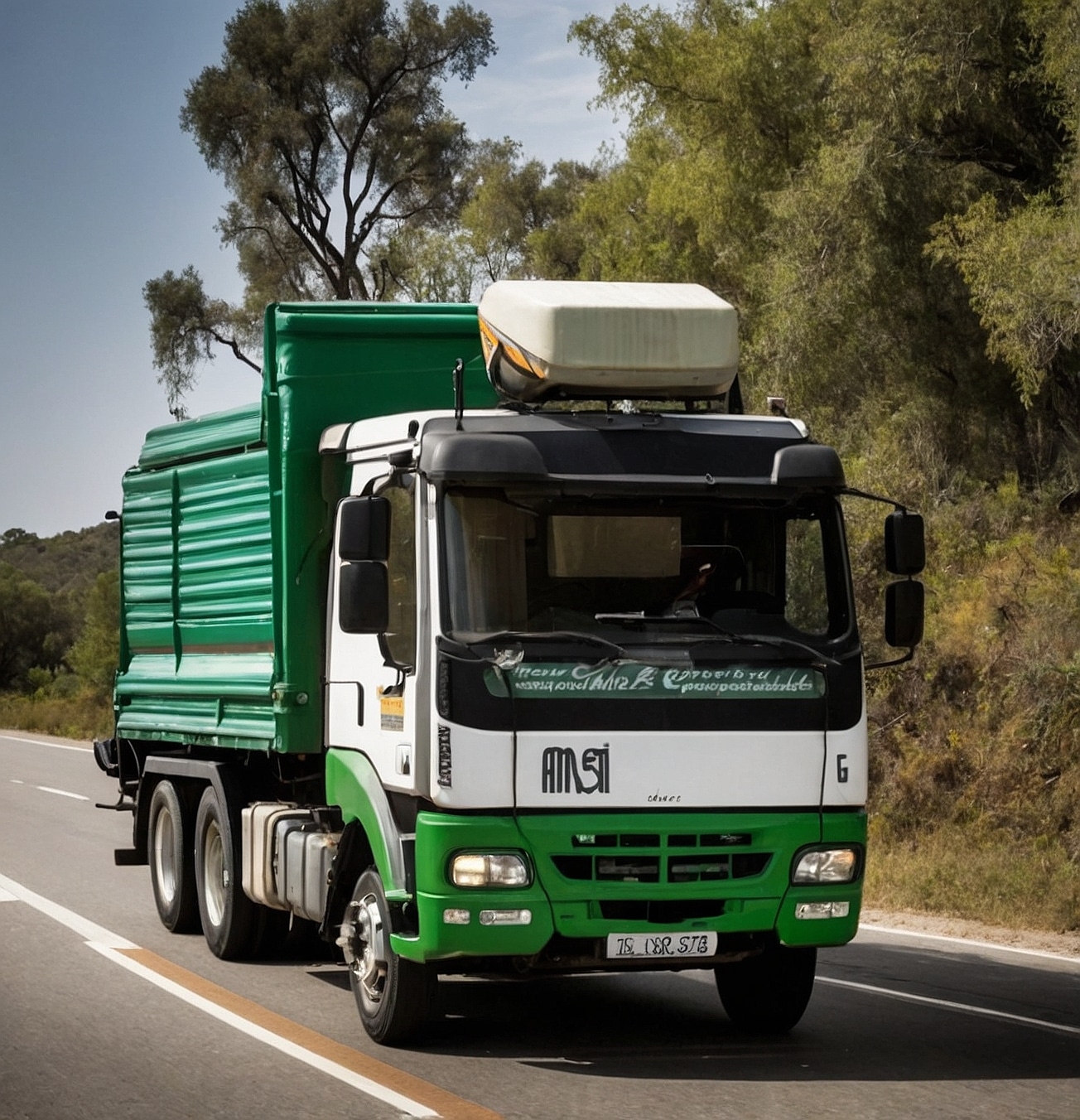 Paisaje de carretera segura